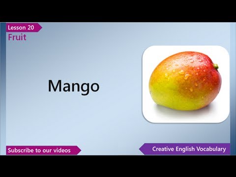Lesson 20 - English Vocabulary - Fruit