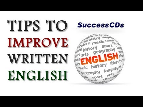 How to improve your writing Skills in English ?